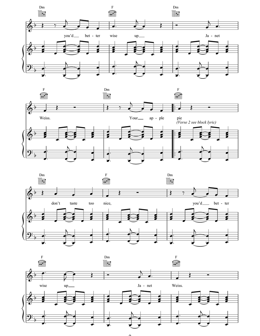 Planet Schmanet Janet Planet Schmanet Janet Guitar scores gallery preview page 2