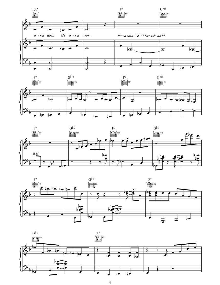 Well You Needn't (It's Over Now) Guitar scores gallery preview page 4