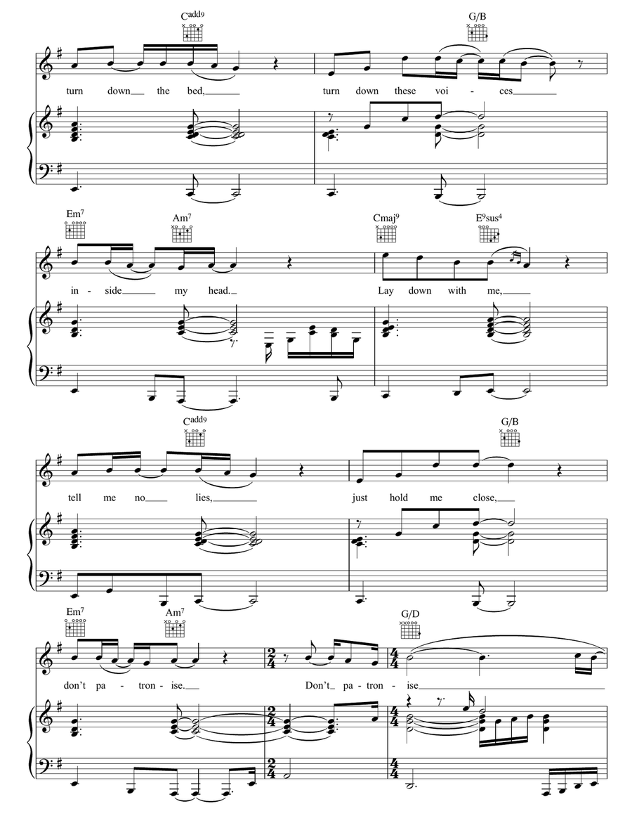I Can't Make You Love Me I Can't Make You Love Me Piano, Vocal, Guitar scores gallery preview page 2