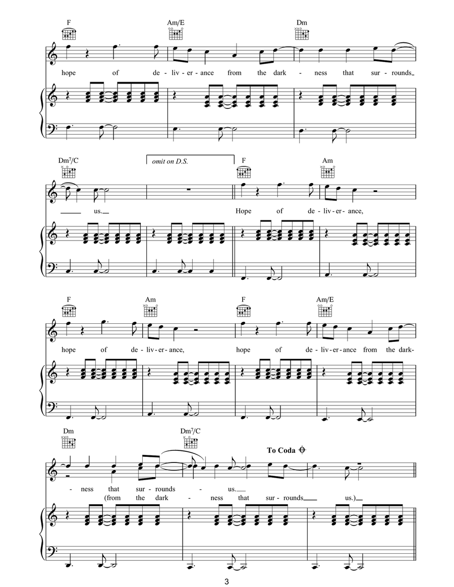 Hope Of Deliverance Acoustic Guitar scores gallery preview page 3