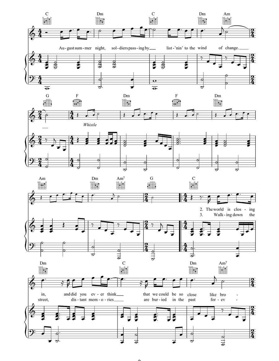 Wind Of Change Wind Of Change Acoustic Guitar scores gallery preview page 2