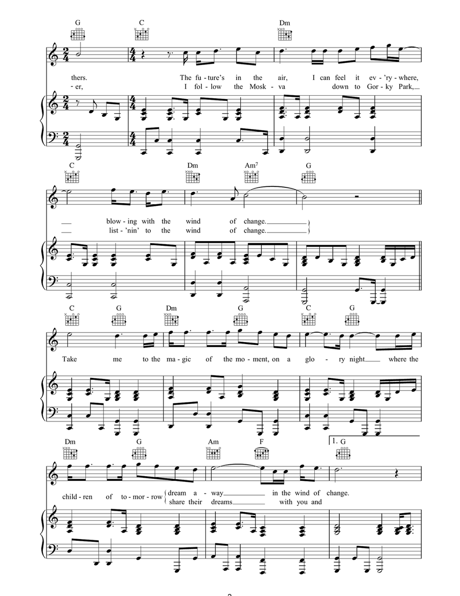 Wind Of Change Wind Of Change Acoustic Guitar scores gallery preview page 3