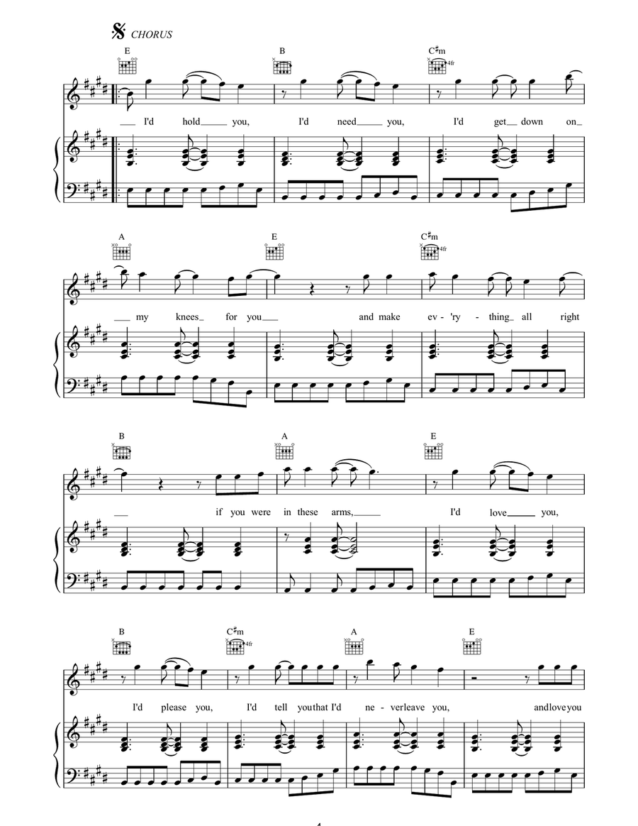 In These Arms In These Arms Piano, Vocal, Guitar scores gallery preview page 4