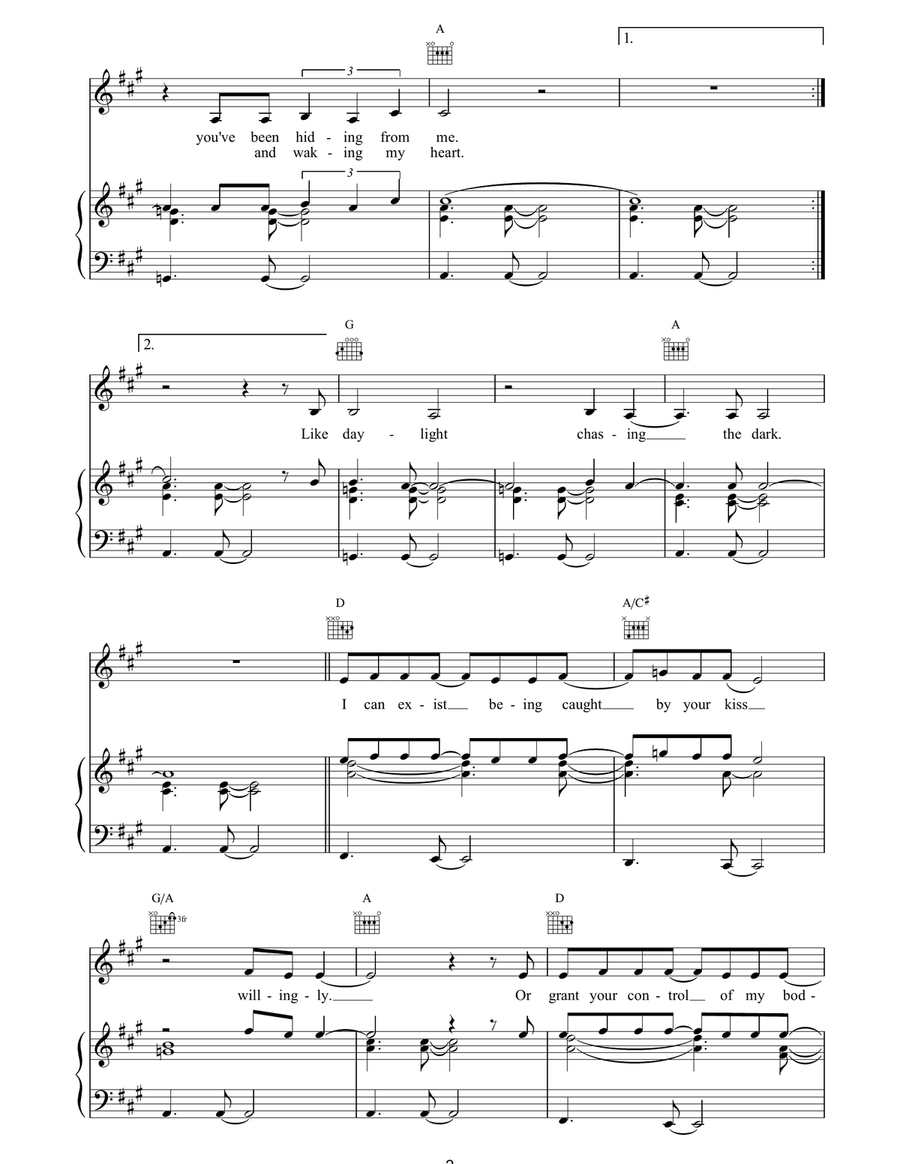 So It Shall Be So It Shall Be Piano, Vocal, Guitar scores gallery preview page 2