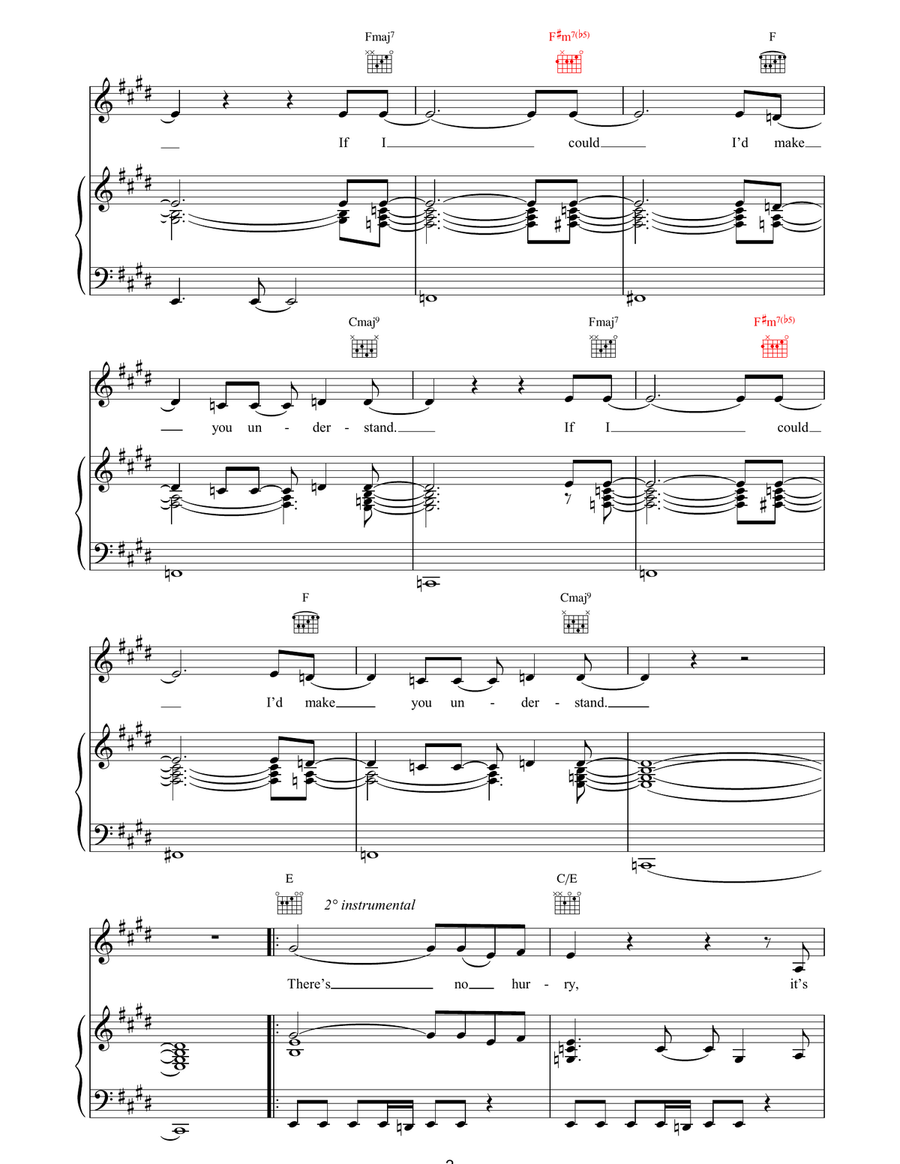 If I Could If I Could Piano, Vocal, Guitar scores gallery preview page 2