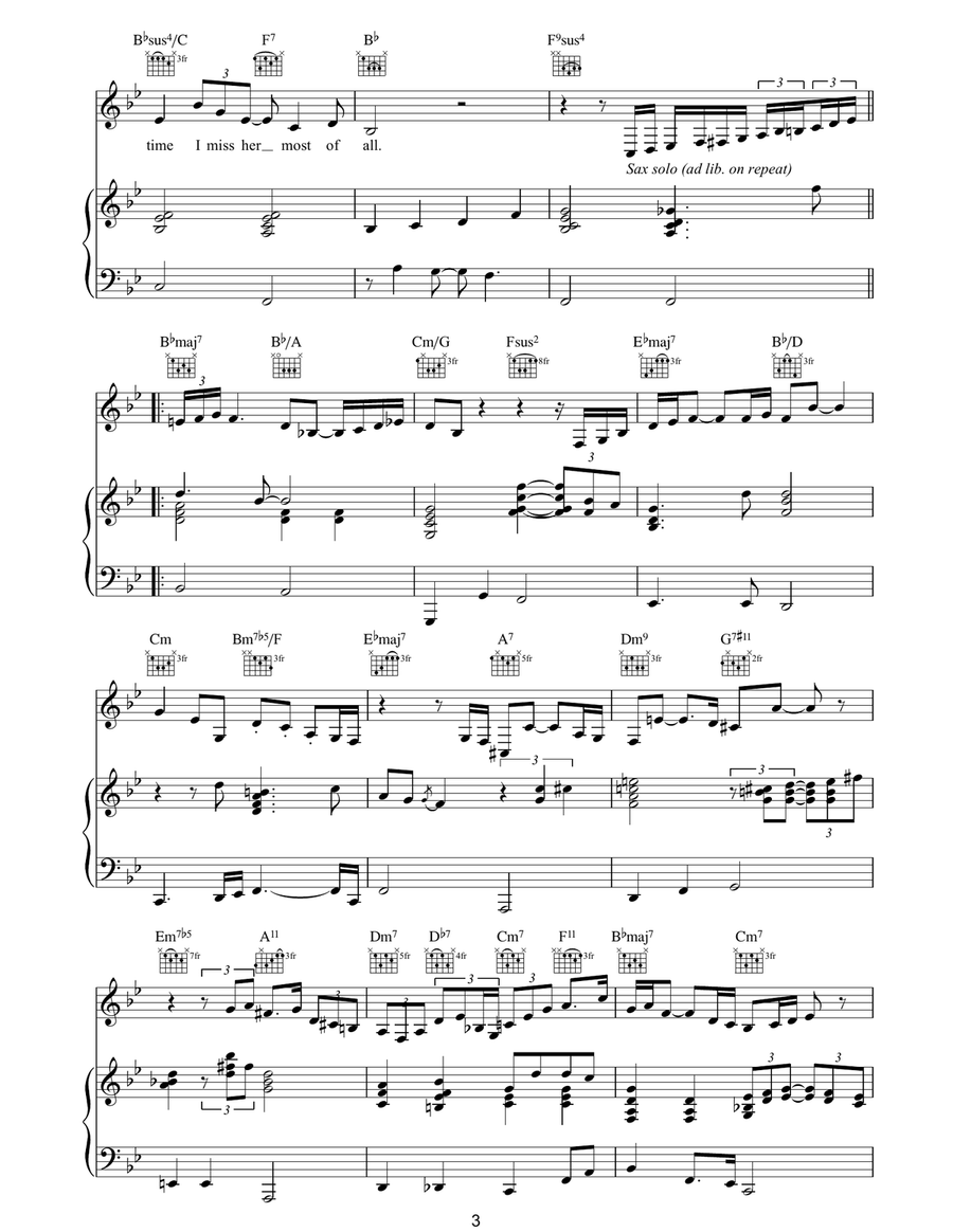 In The Wee Small Hours Of The Morning Guitar scores gallery preview page 3