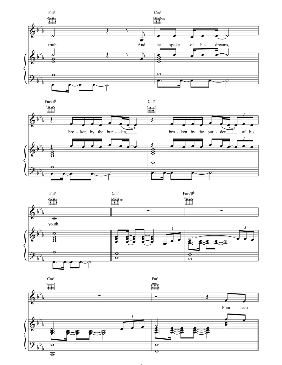 Like A Tattoo Acoustic Guitar scores gallery preview page 2