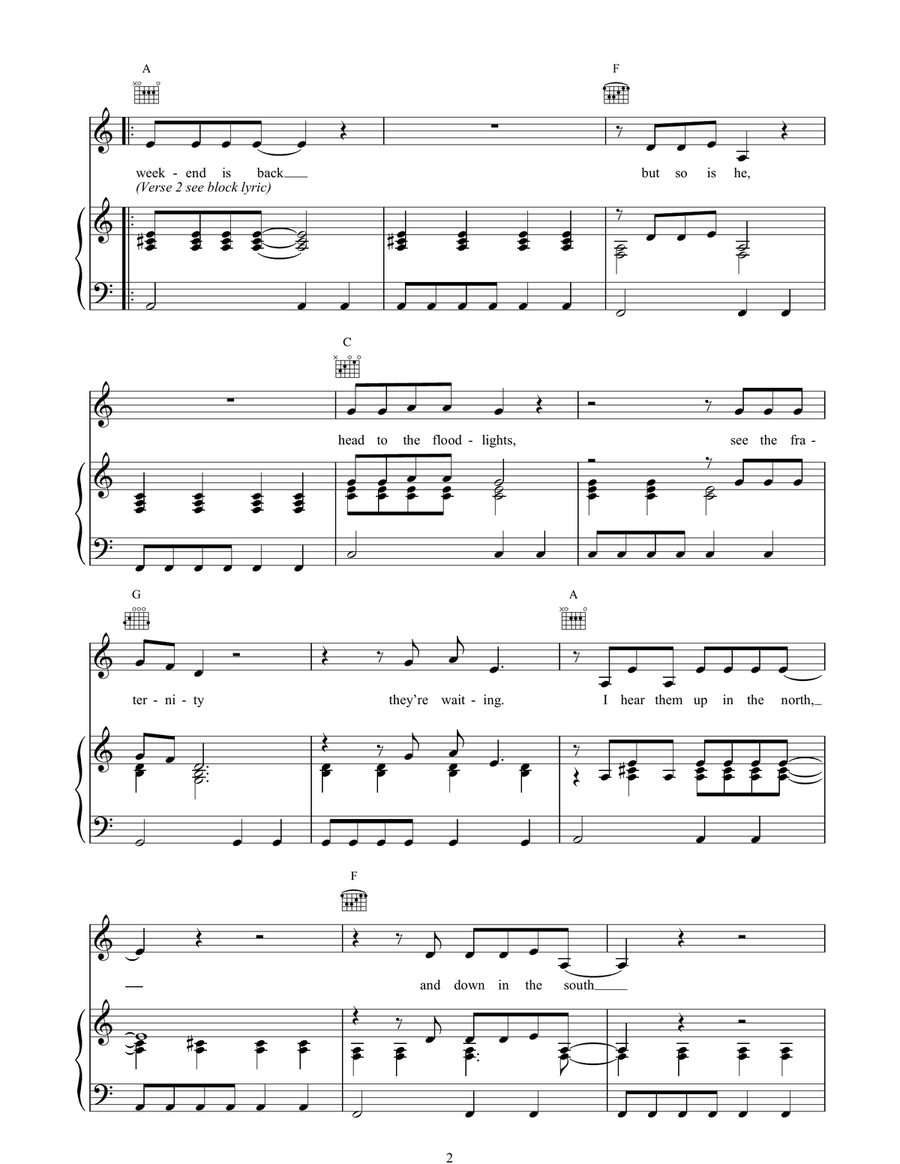 Entertain Me Entertain Me Piano, Vocal, Guitar scores gallery preview page 2