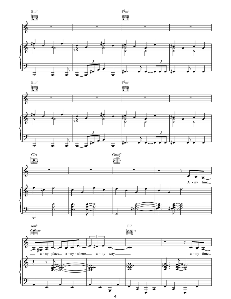 Call Me Call Me Piano, Vocal, Guitar scores gallery preview page 4
