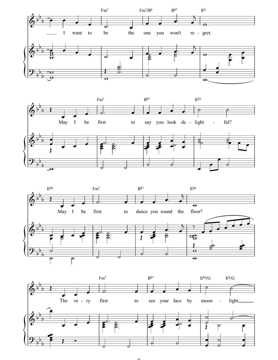 The First Man You Remember (from Aspects Of Love) Piano, Vocal, Guitar scores gallery preview page 2