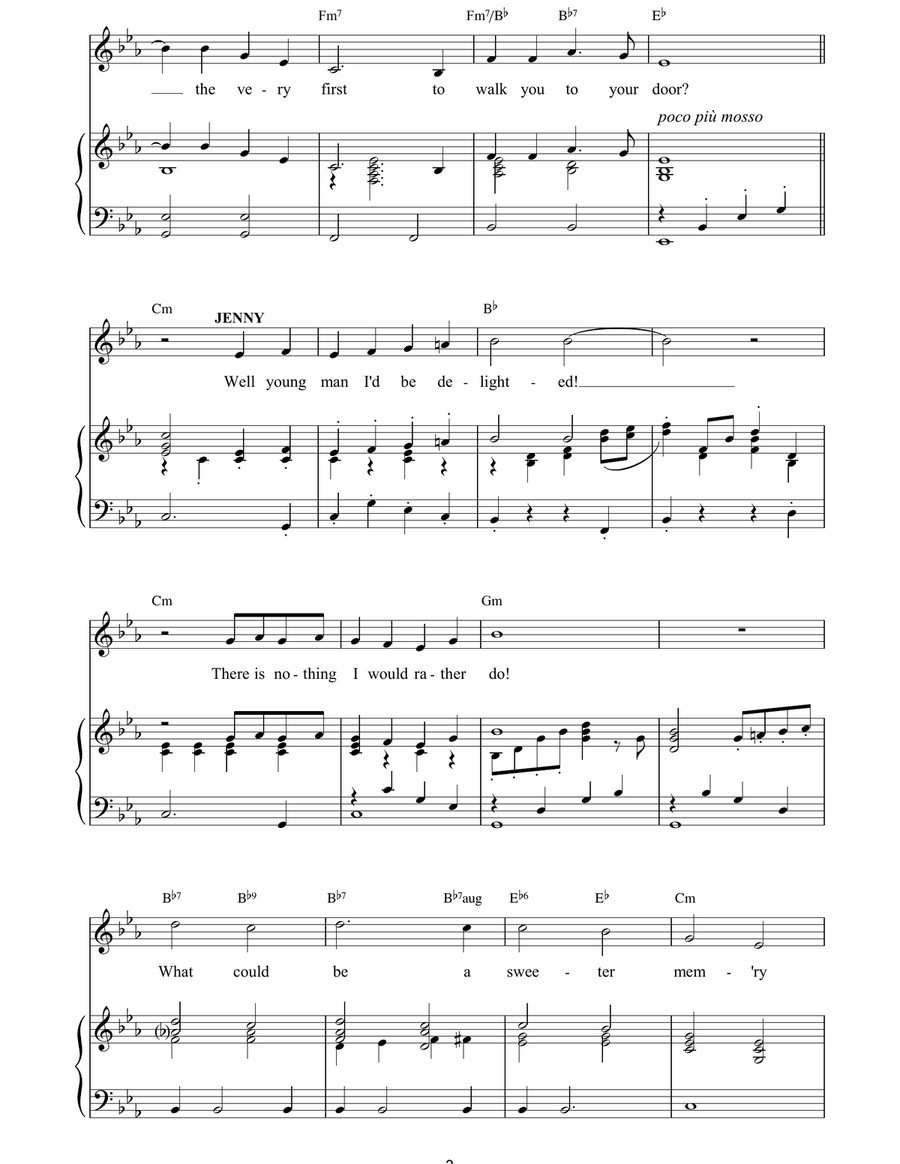 The First Man You Remember (from Aspects Of Love) Piano, Vocal, Guitar scores gallery preview page 3