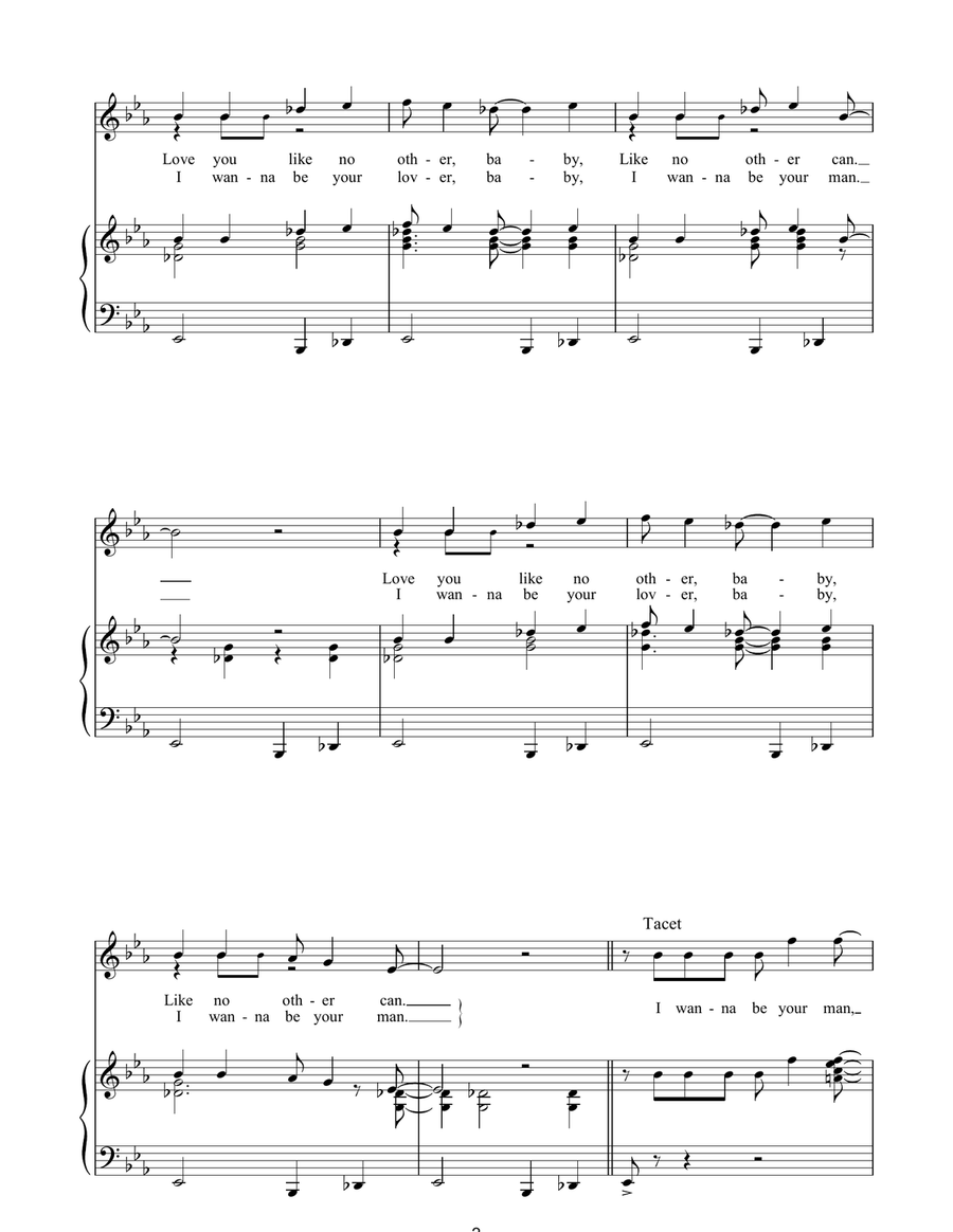 I Wanna Be Your Man I Wanna Be Your Man Piano, Vocal, Guitar scores gallery preview page 2