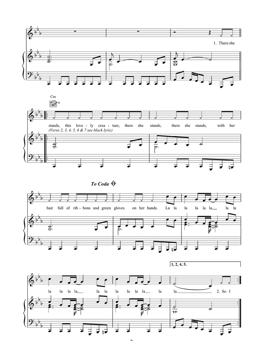 Lovely Creature Guitar scores gallery preview page 2