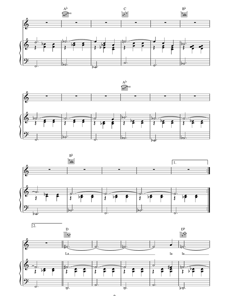 Closet Romantic Closet Romantic Piano, Vocal, Guitar scores gallery preview page 2
