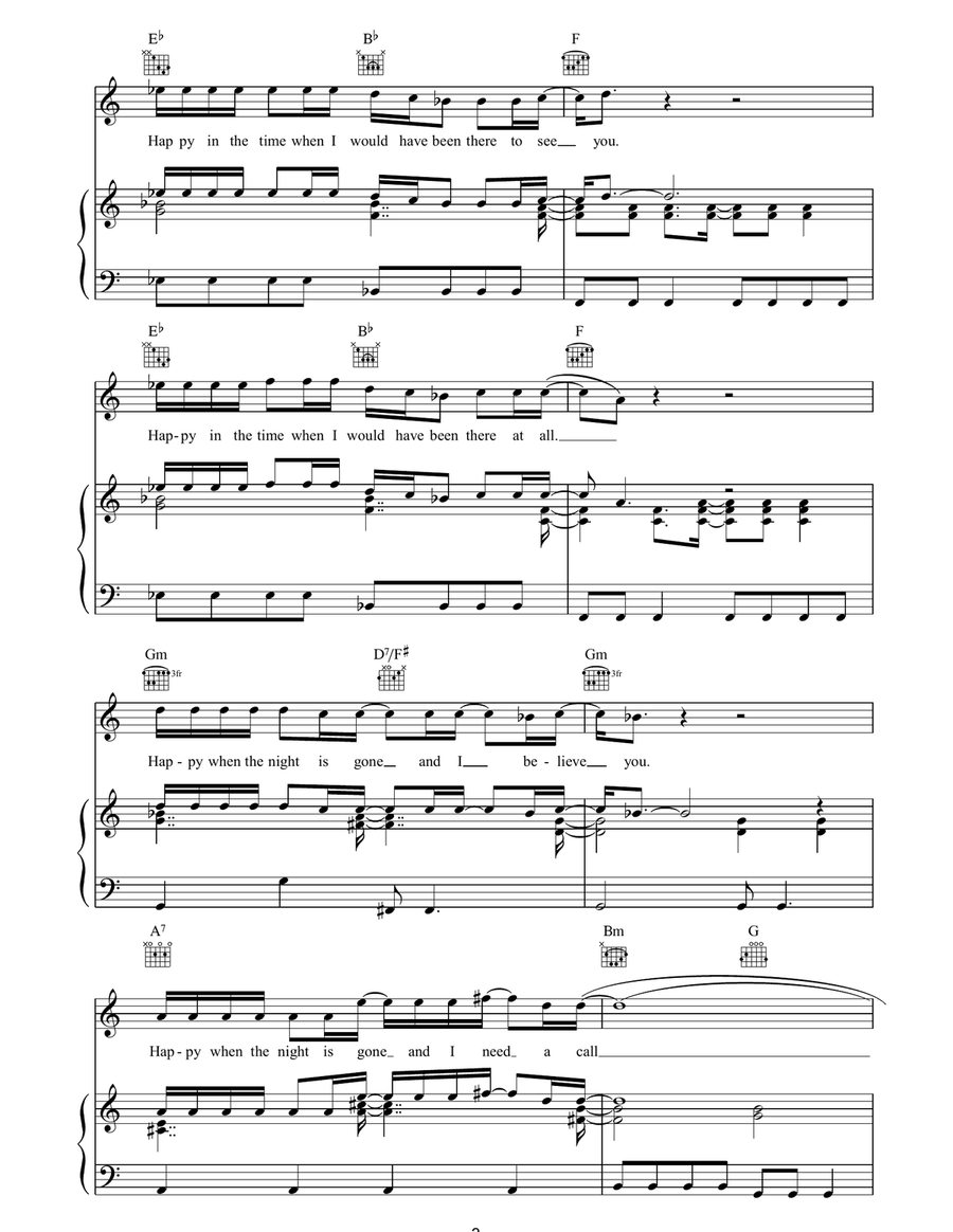 It's My Shadow It's My Shadow Piano, Vocal, Guitar scores gallery preview page 3