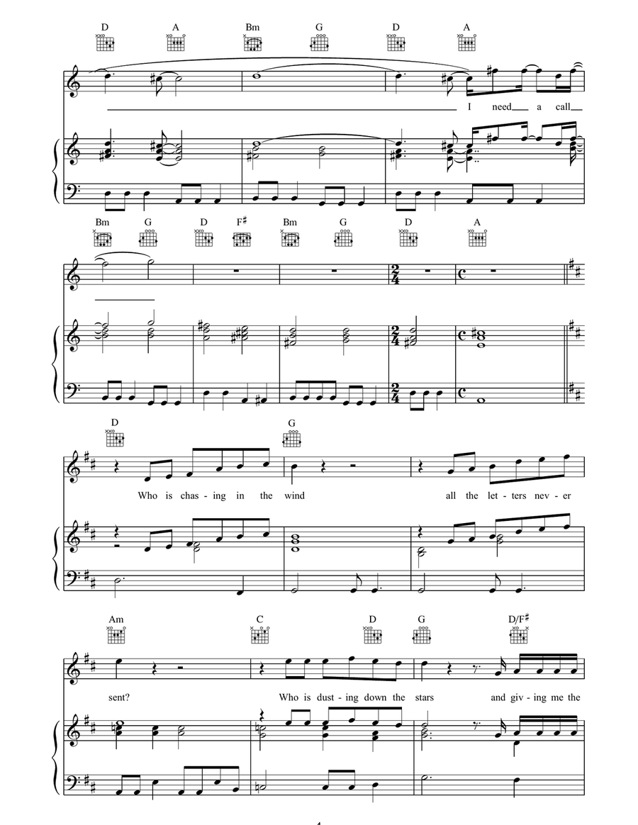 It's My Shadow It's My Shadow Piano, Vocal, Guitar scores gallery preview page 4