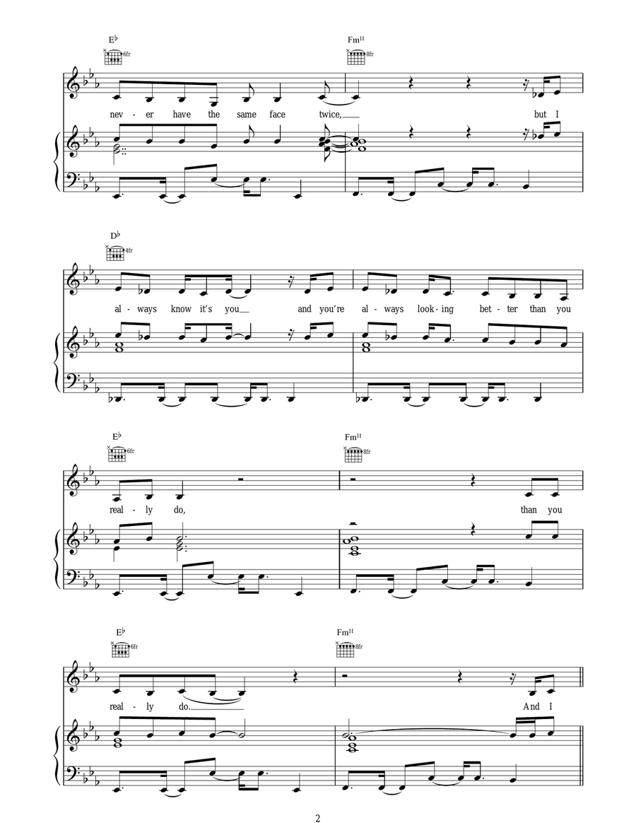 The Heart Remains A Child Piano, Vocal, Guitar scores gallery preview page 2