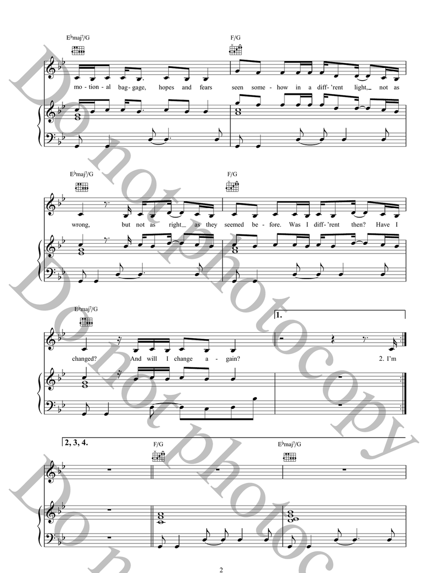 Flipside Flipside Piano, Vocal, Guitar scores gallery preview page 2