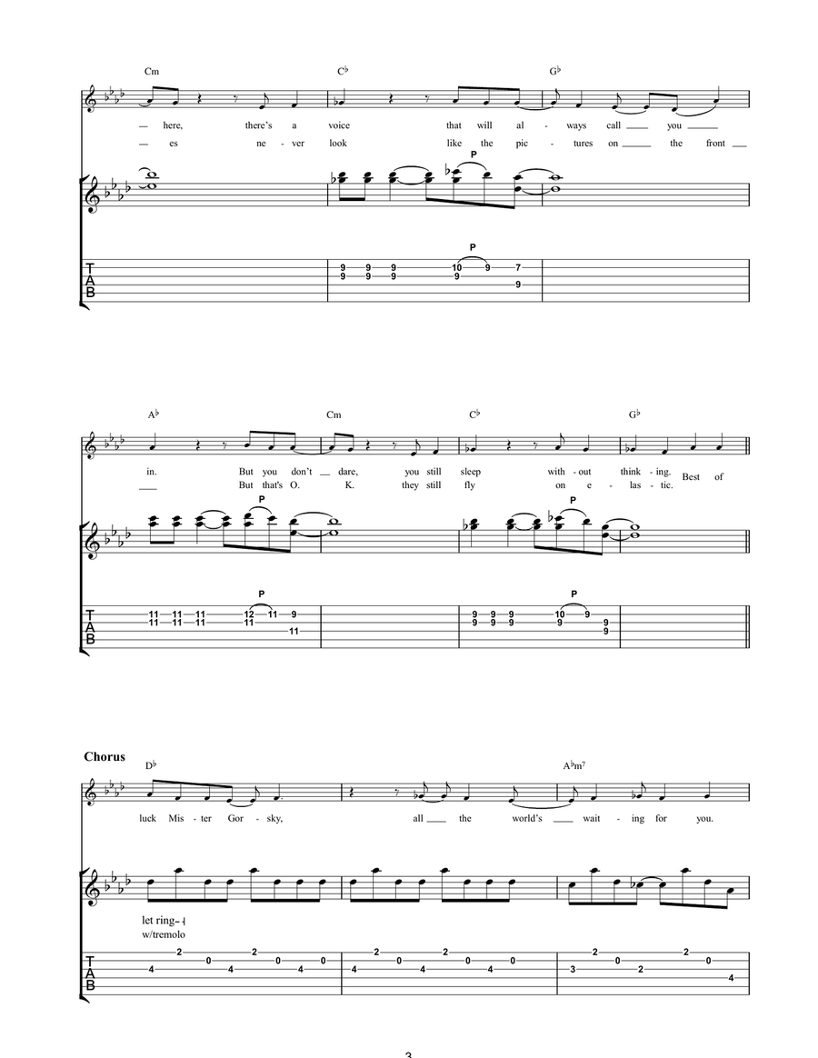 Good Luck Mr Gorsky Good Luck Mr Gorsky Acoustic Guitar scores gallery preview page 3