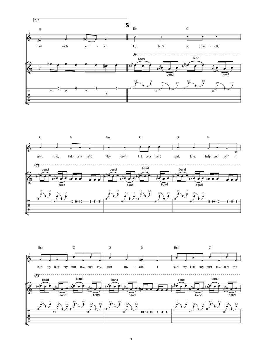 Alice In Vain Alice In Vain Acoustic Guitar scores gallery preview page 3
