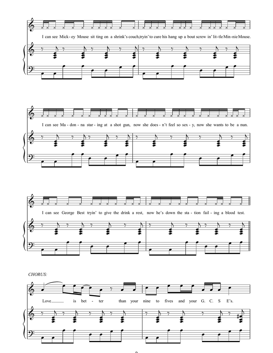 Charlie M Charlie M Piano, Vocal, Guitar scores gallery preview page 2