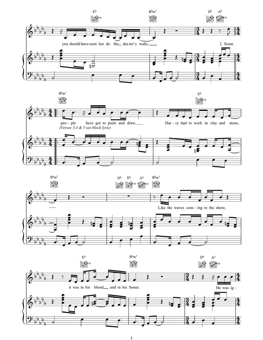 In The Gallery In The Gallery Piano, Vocal, Guitar scores gallery preview page 3