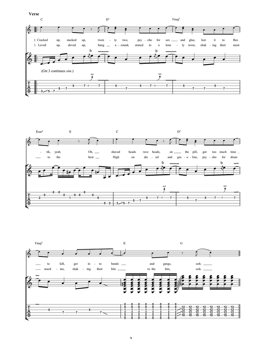 Beautiful Ones Beautiful Ones Acoustic Guitar scores gallery preview page 3