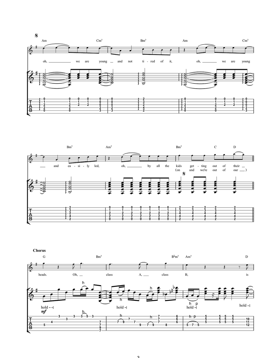 The Chemistry Between Us The Chemistry Between Us Acoustic Guitar scores gallery preview page 3