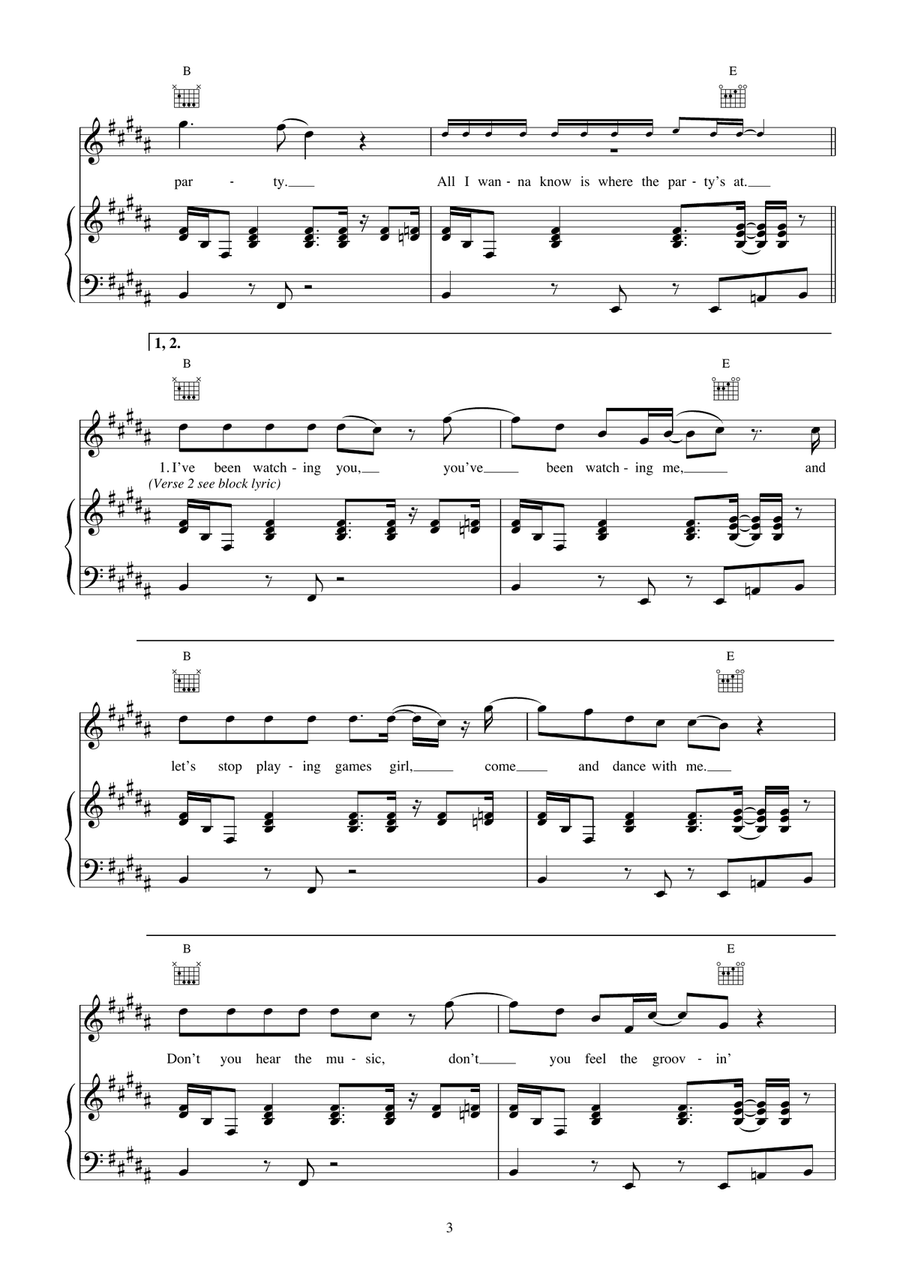 Let's Have a Party Acoustic Guitar scores gallery preview page 3