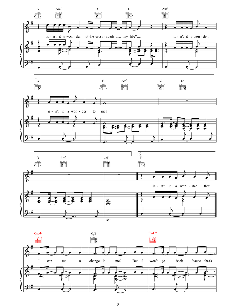 Isnt It A Wonder Isnt It A Wonder Piano, Vocal, Guitar scores gallery preview page 3