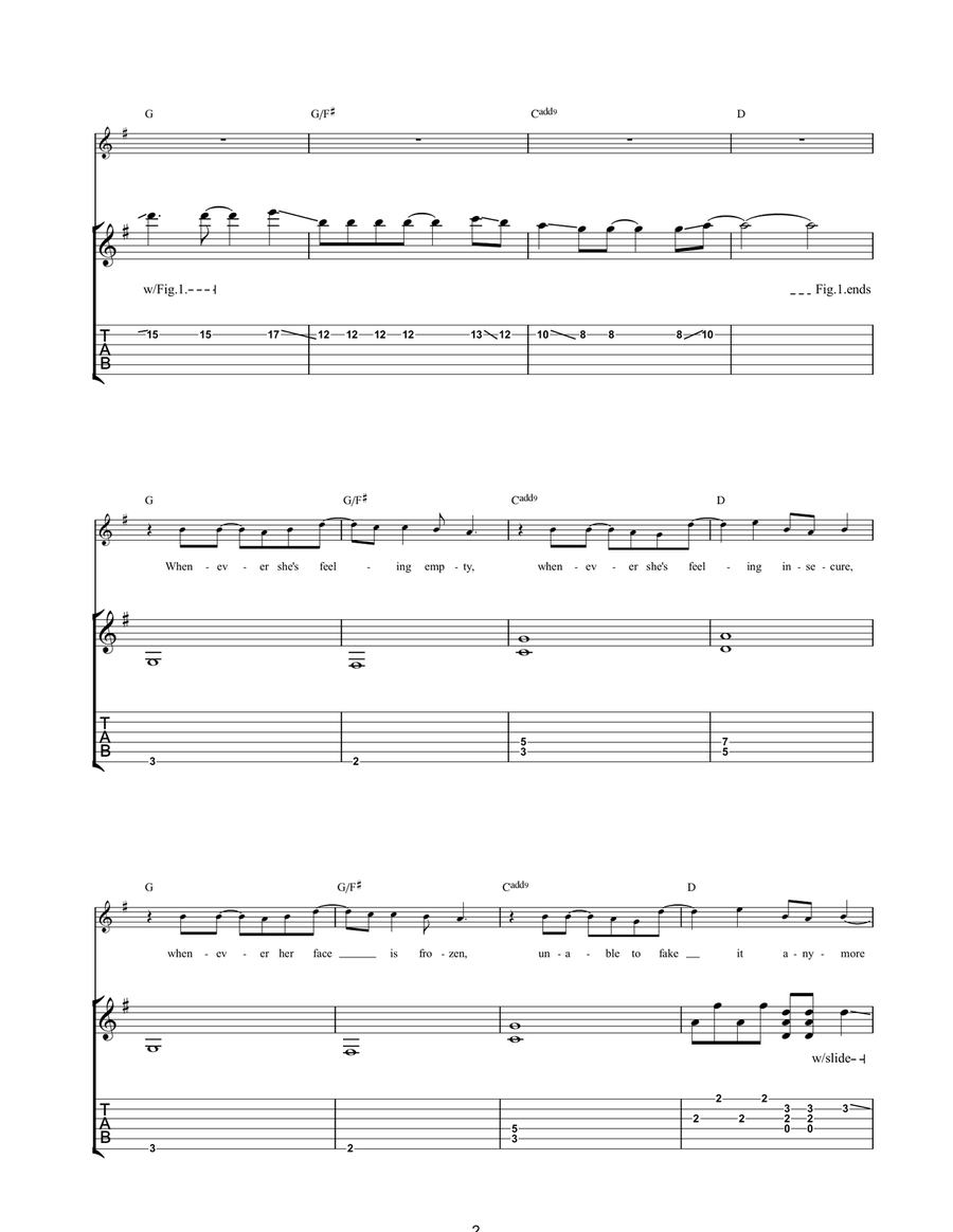 She's A Star Acoustic Guitar scores gallery preview page 2