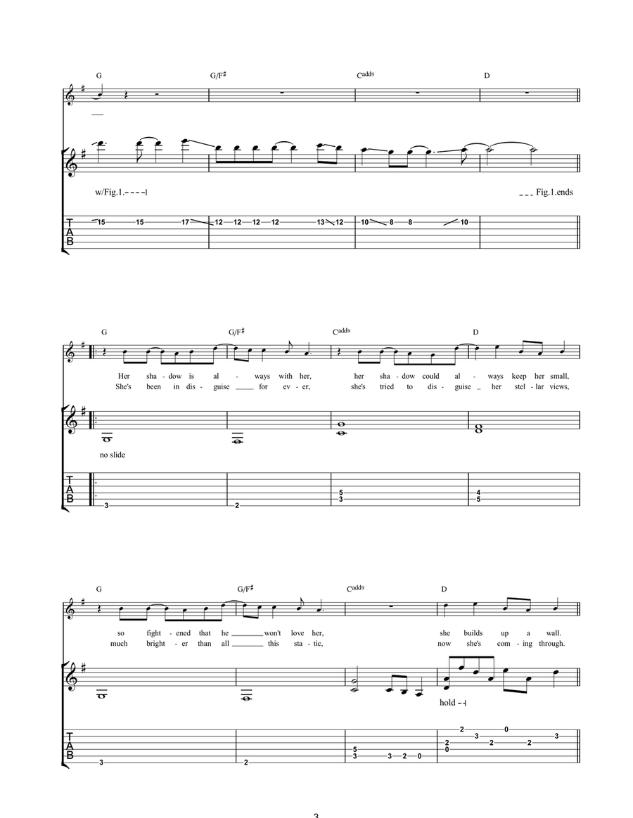 She's A Star Acoustic Guitar scores gallery preview page 3