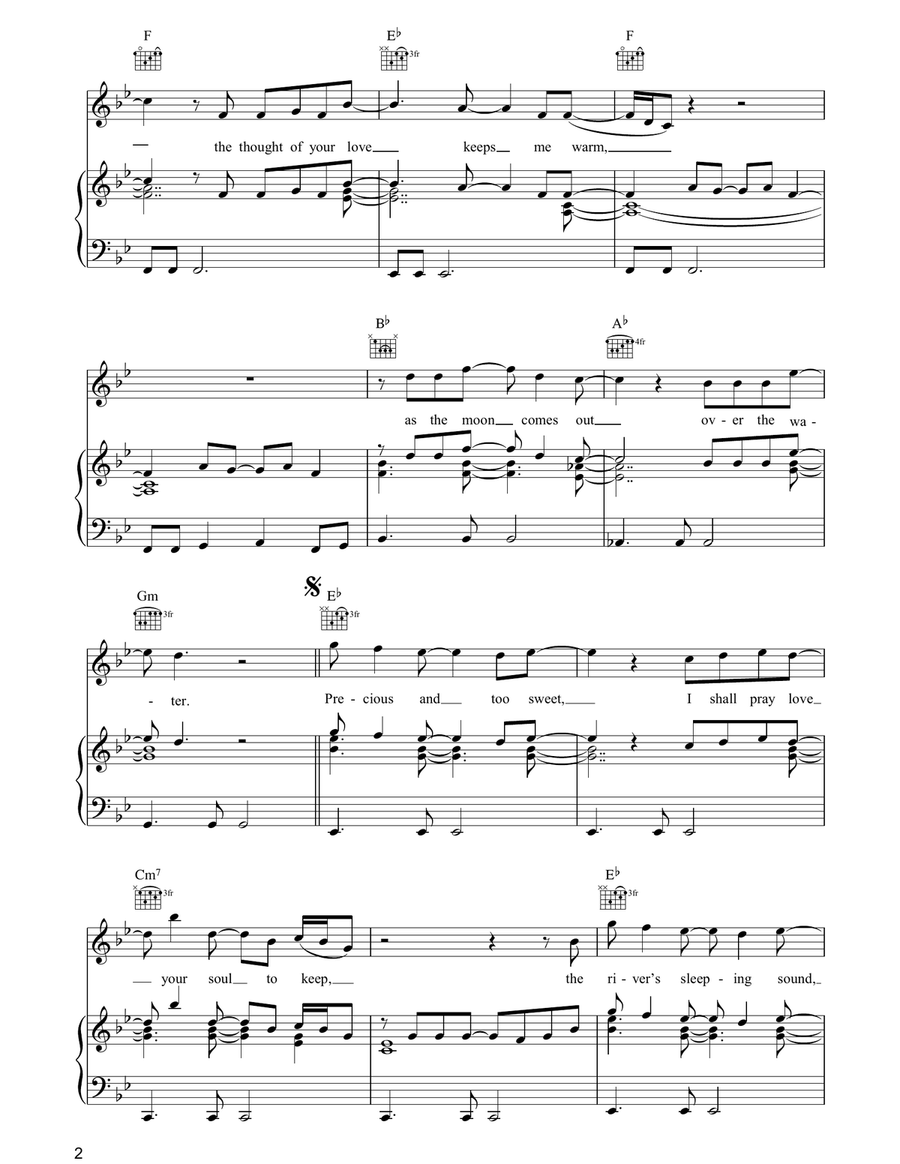 Precious Precious Piano, Vocal, Guitar scores gallery preview page 2