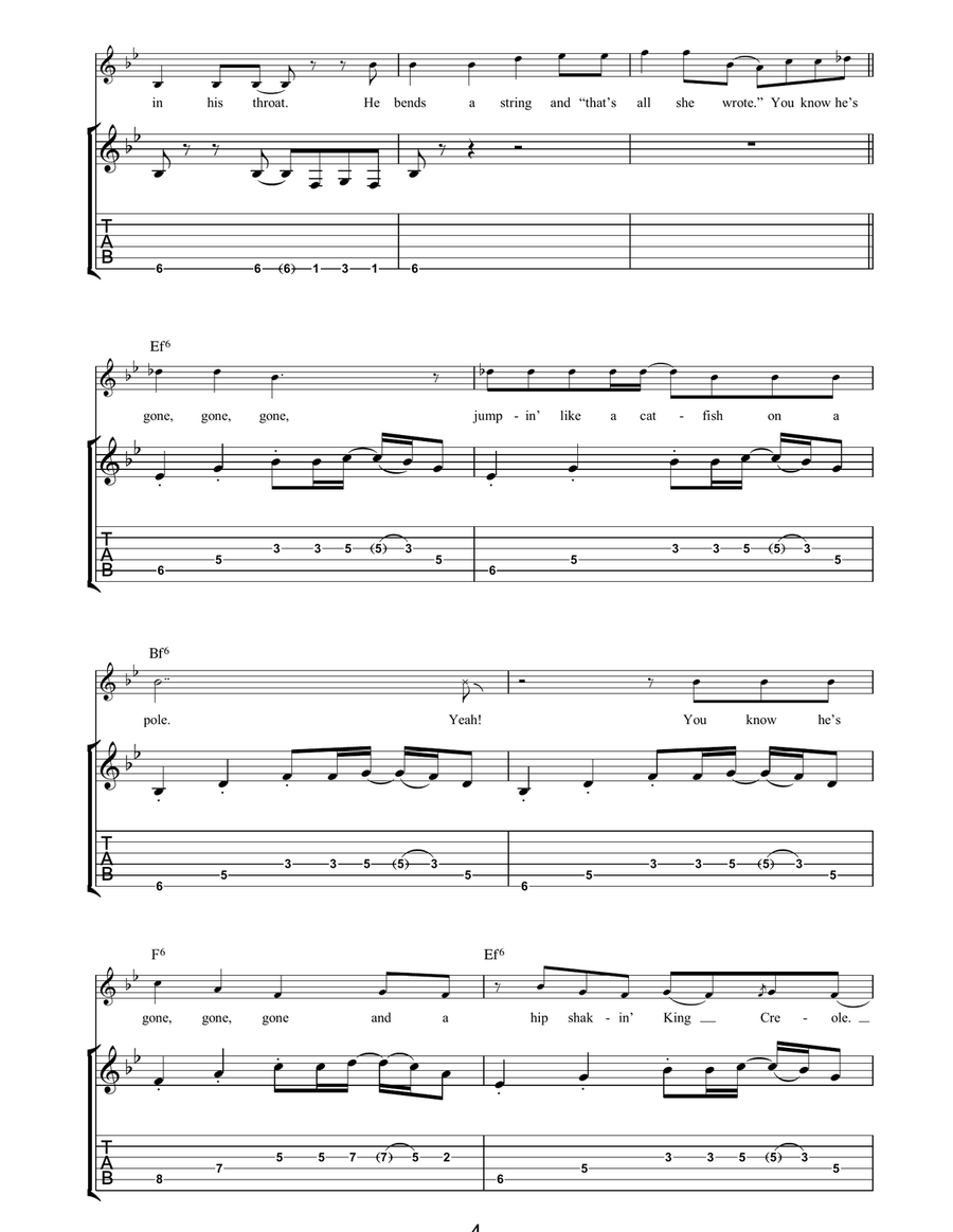 King Creole King Creole Acoustic Guitar scores gallery preview page 4