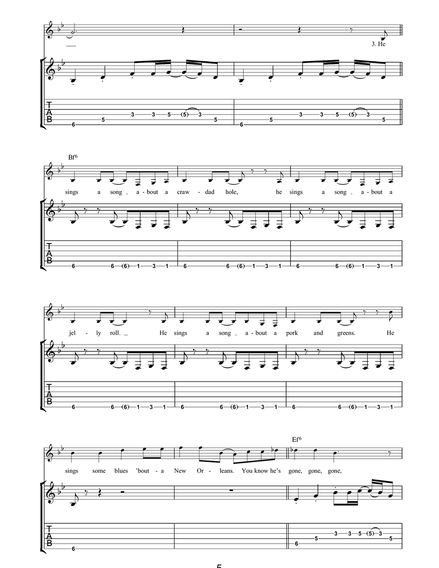 King Creole King Creole Acoustic Guitar scores gallery preview page 5