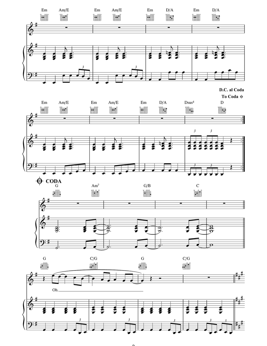 Chicken Bones & Stones Chicken Bones & Stones Piano, Vocal, Guitar scores gallery preview page 2