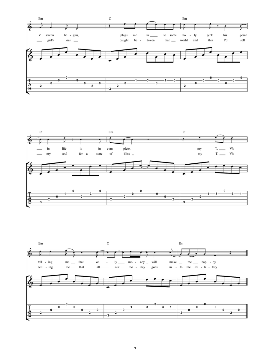 Lost A Friend Acoustic Guitar scores gallery preview page 2