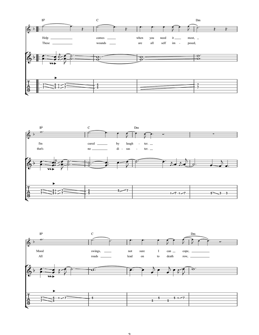 Waltzing Along Acoustic Guitar scores gallery preview page 2