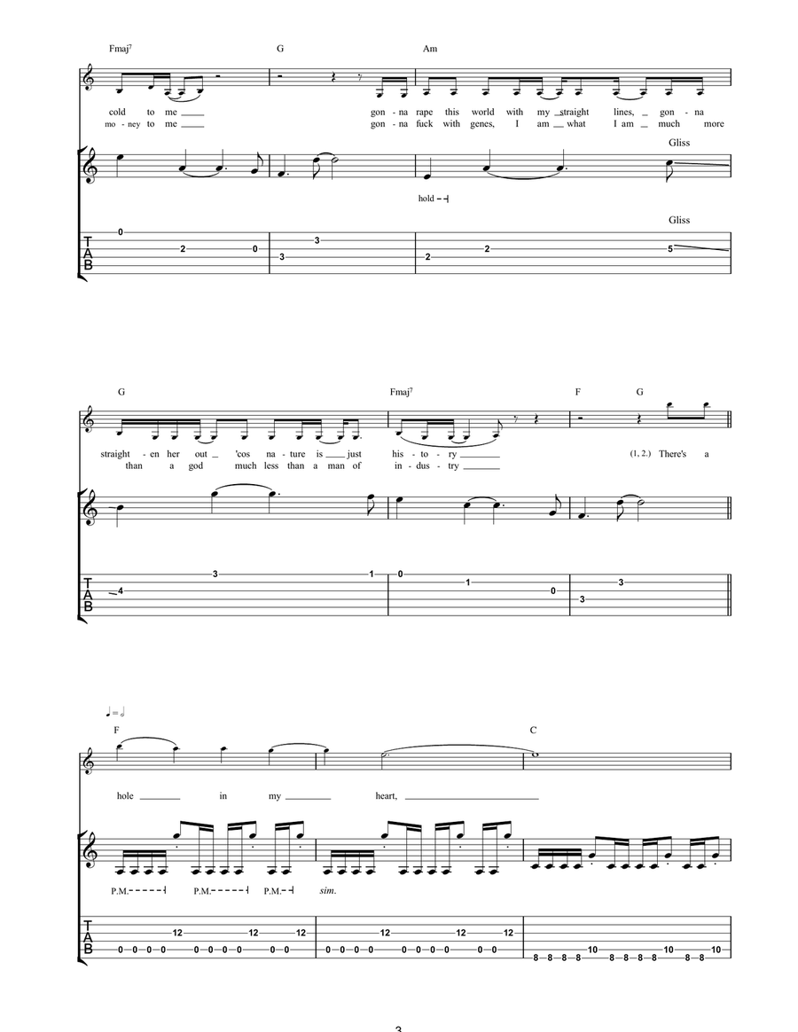 Greenpeace Acoustic Guitar scores gallery preview page 3