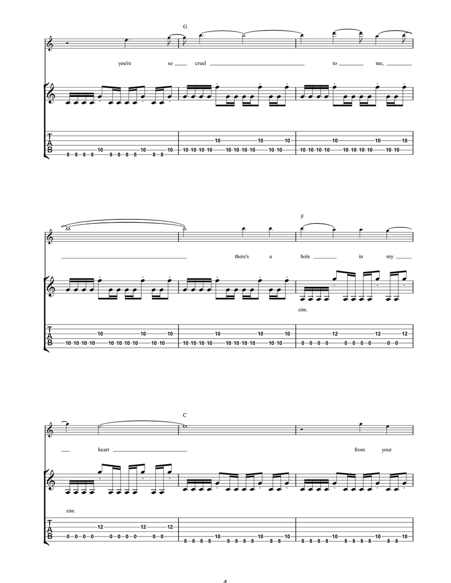 Greenpeace Acoustic Guitar scores gallery preview page 4