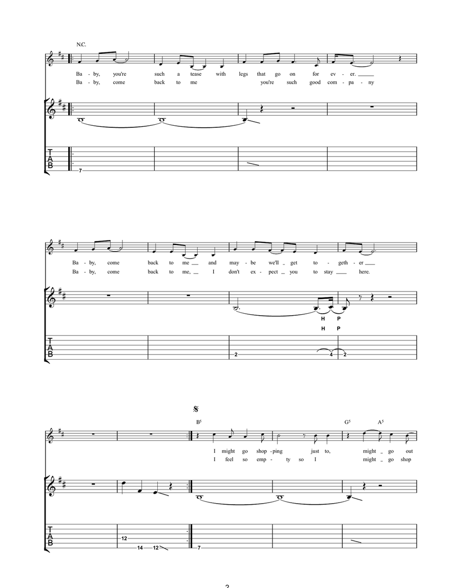 Go To The Bank Acoustic Guitar scores gallery preview page 2