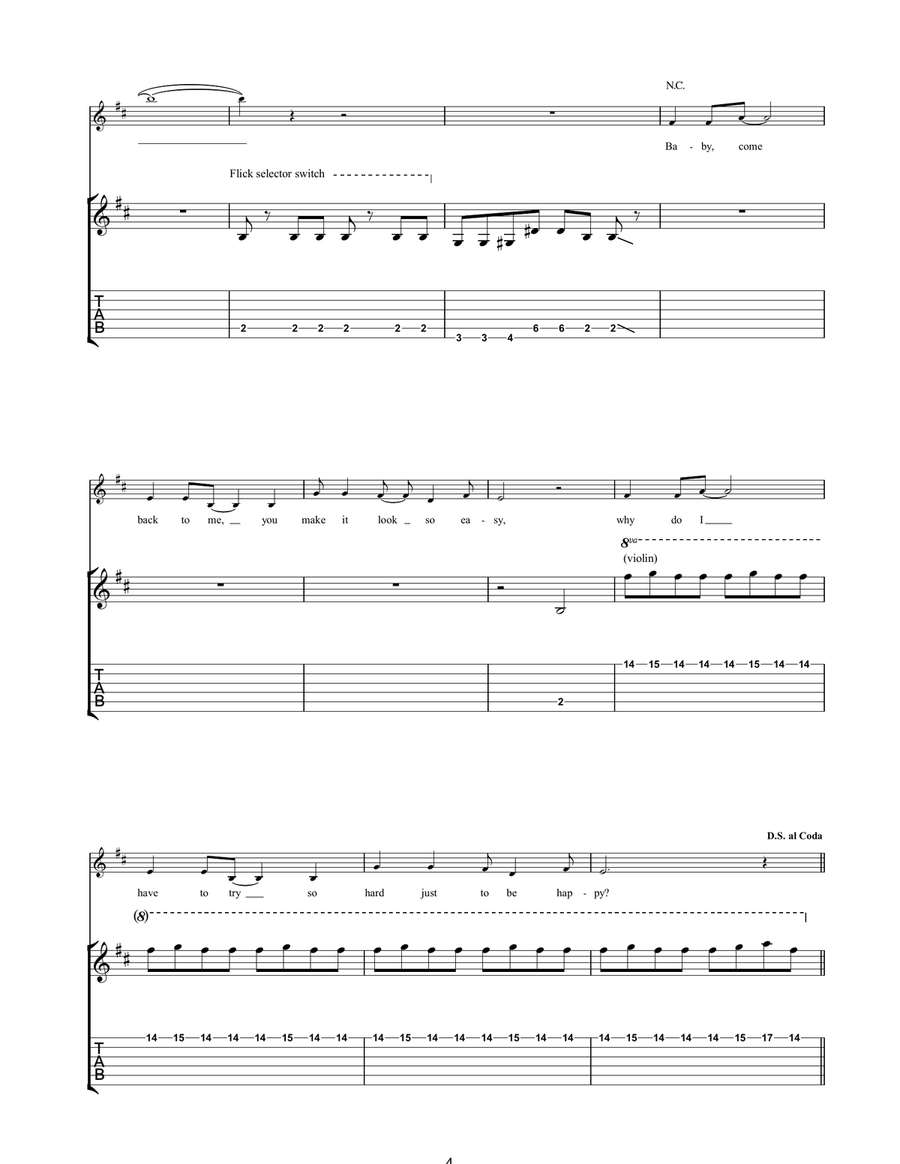 Go To The Bank Acoustic Guitar scores gallery preview page 4