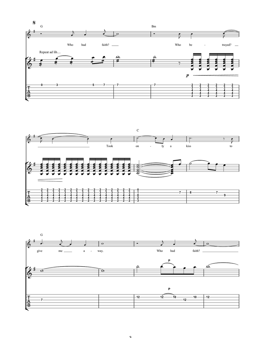 Play Dead Acoustic Guitar scores gallery preview page 3