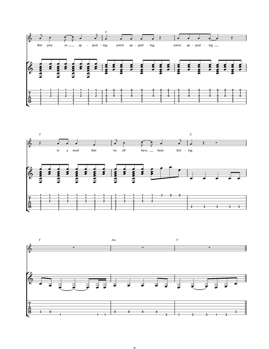 Homeboy Acoustic Guitar scores gallery preview page 2