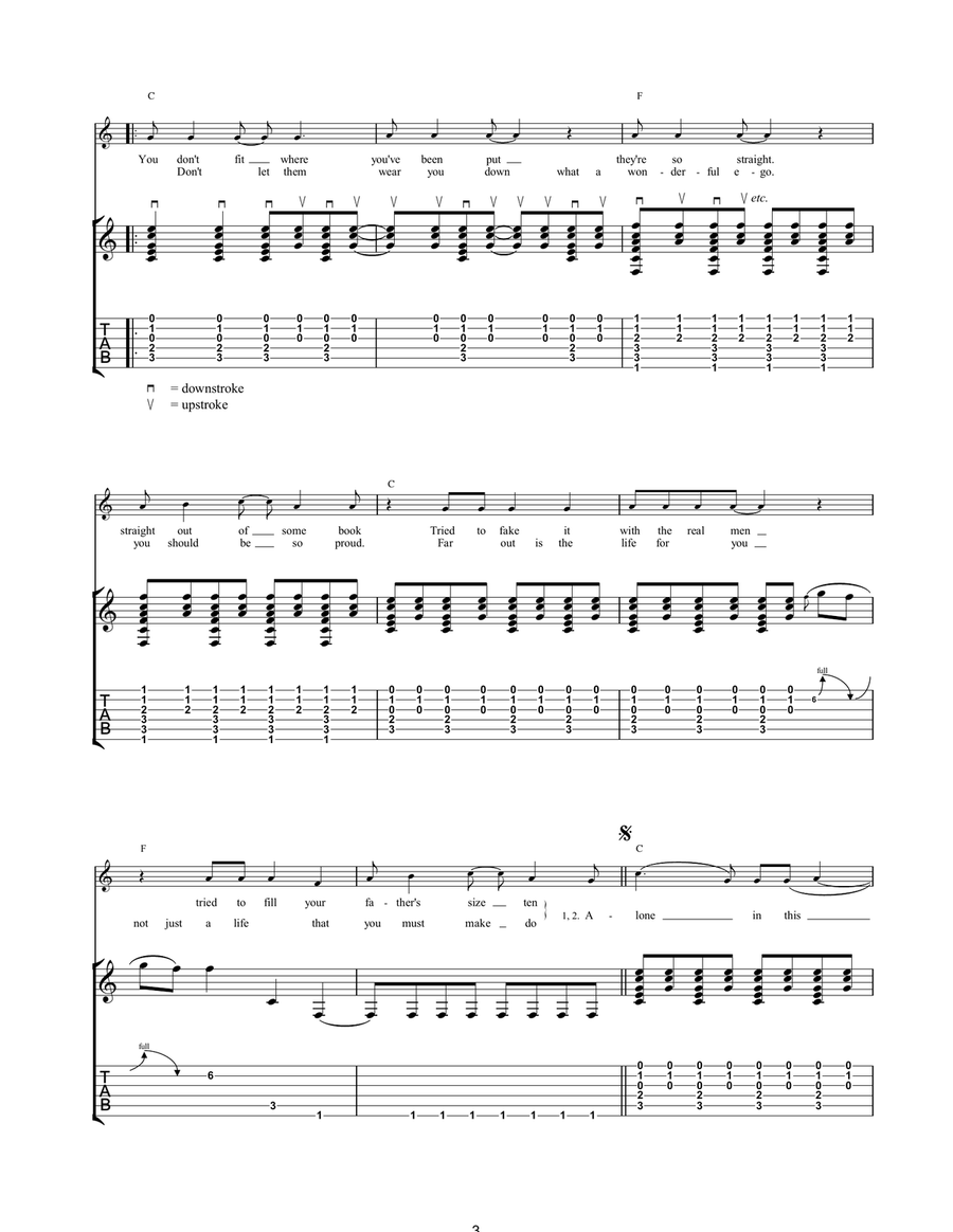 Homeboy Acoustic Guitar scores gallery preview page 3