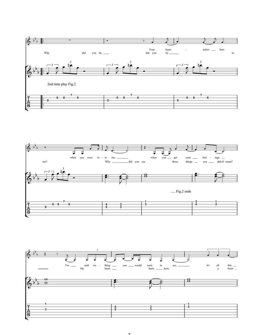 Watering Hole Acoustic Guitar scores gallery preview page 3