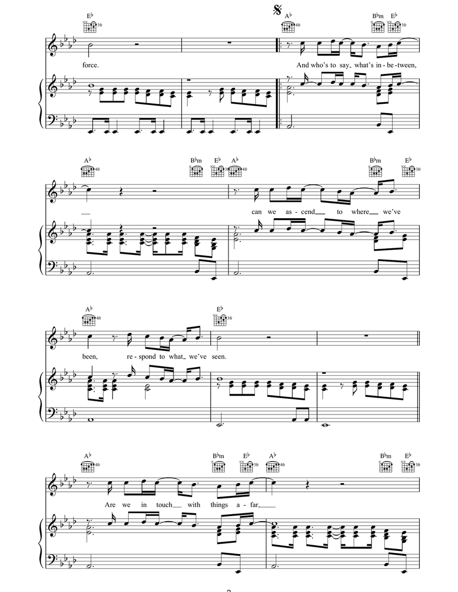 Dance Of The Stars Dance Of The Stars Piano, Vocal, Guitar scores gallery preview page 2