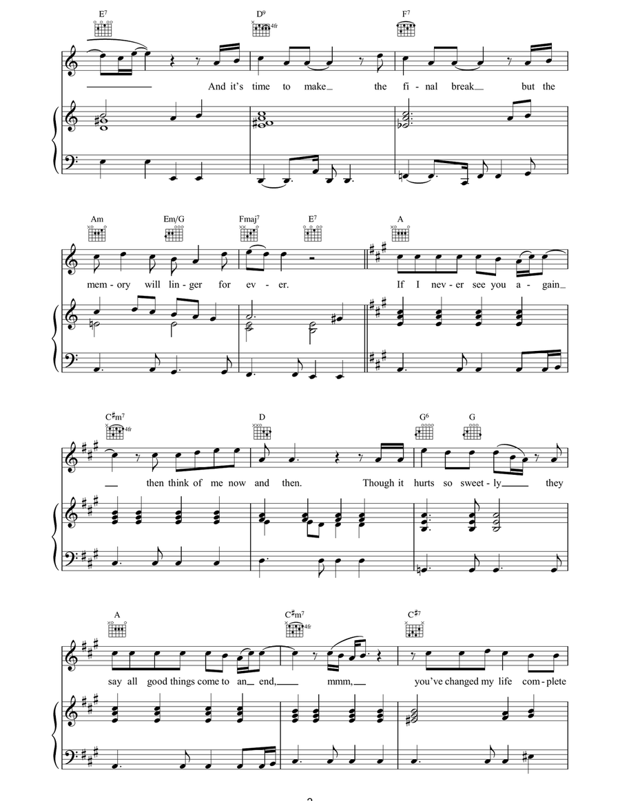 If I Never See You Again If I Never See You Again Acoustic Guitar scores gallery preview page 2