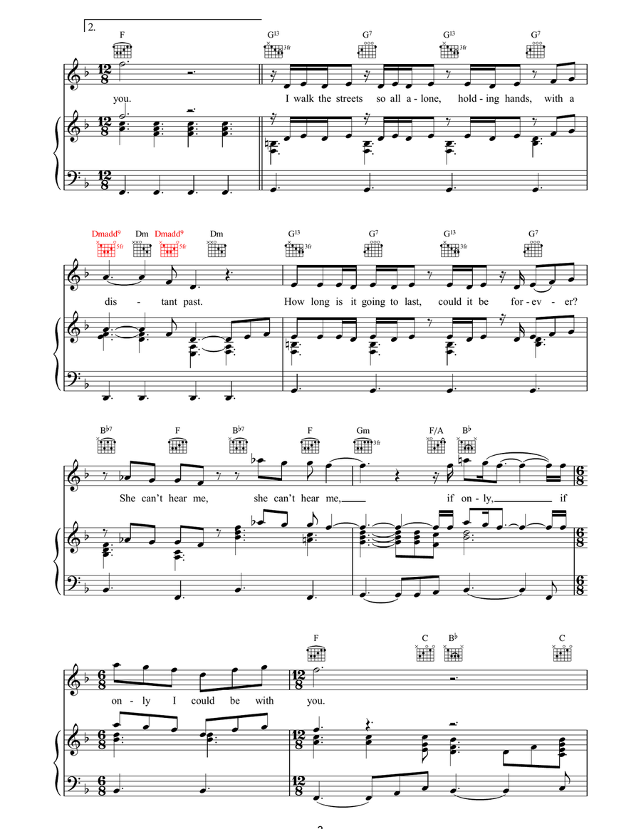 If Only I Could Be With You Acoustic Guitar scores gallery preview page 3
