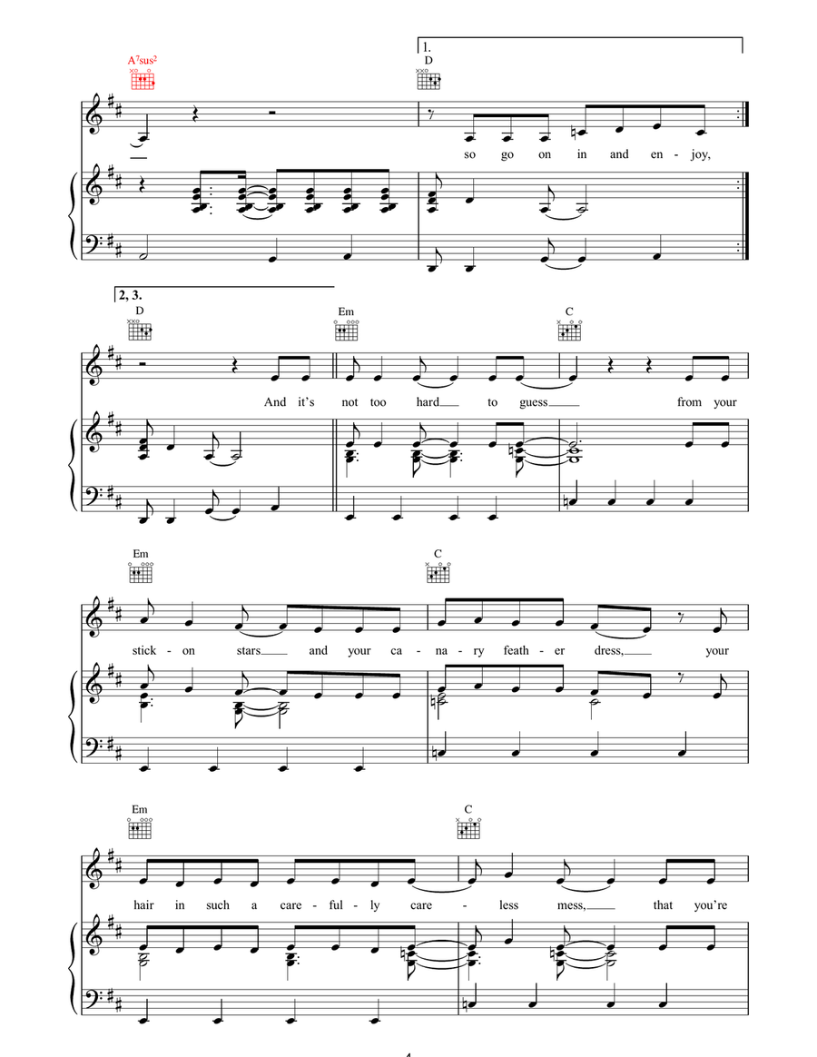 Club America Club America Piano, Vocal, Guitar scores gallery preview page 4